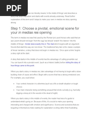 Tips on Making an Opening Story