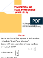 OPTIMIZATION OF CHEMICAL PROCESSES (CHE1011