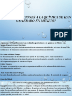 Las principales contribuciones de científicos mexicanos a la química