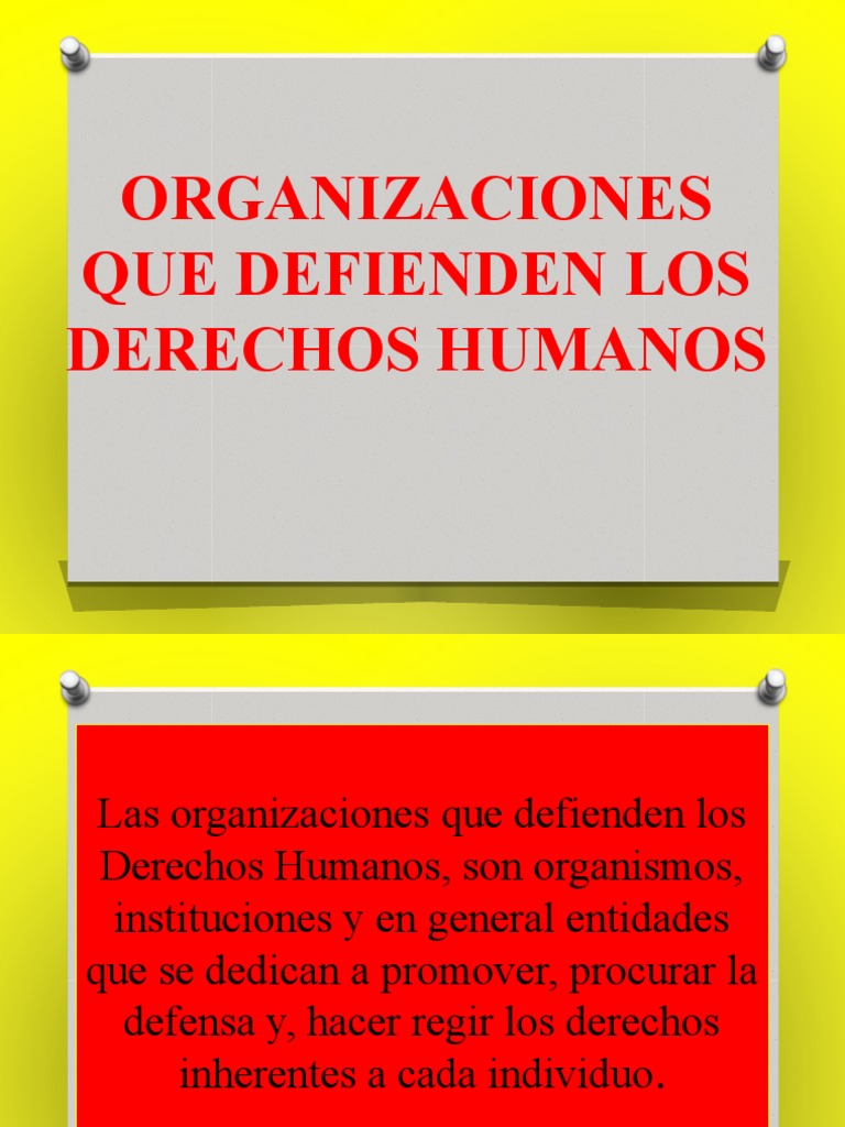 Organizaciones que defienden derechos humanos | PDF | Unicef | Naciones ...