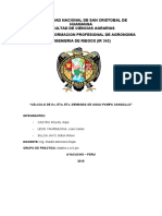 Calculo de Demanda de Agua Proyecto de Riego PDF