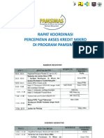 0 - Sususnan Acara - Rapat Koordinasi Kredit Mikro Program Pamsimas