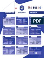 Calendrier d1 Arkema 2020-2021