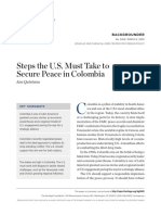 Steps The U.S. Must Take To Secure Peace in Colombia