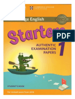 Cambridge English Starters 1 SB PDF