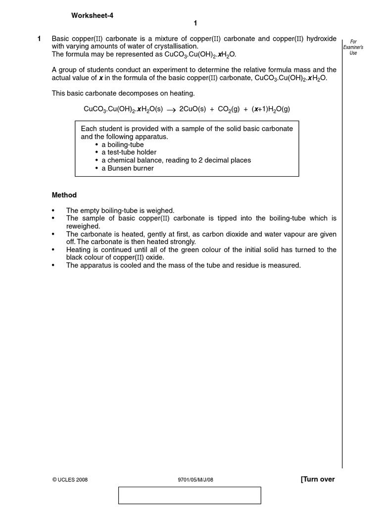 Worksheet 4,5 | PDF | Chemical Elements | Chemical Compounds