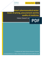 012 Pakistan's Pharmaceutical Sector: Issues of Pricing, Procurement and The Quality of Medicines
