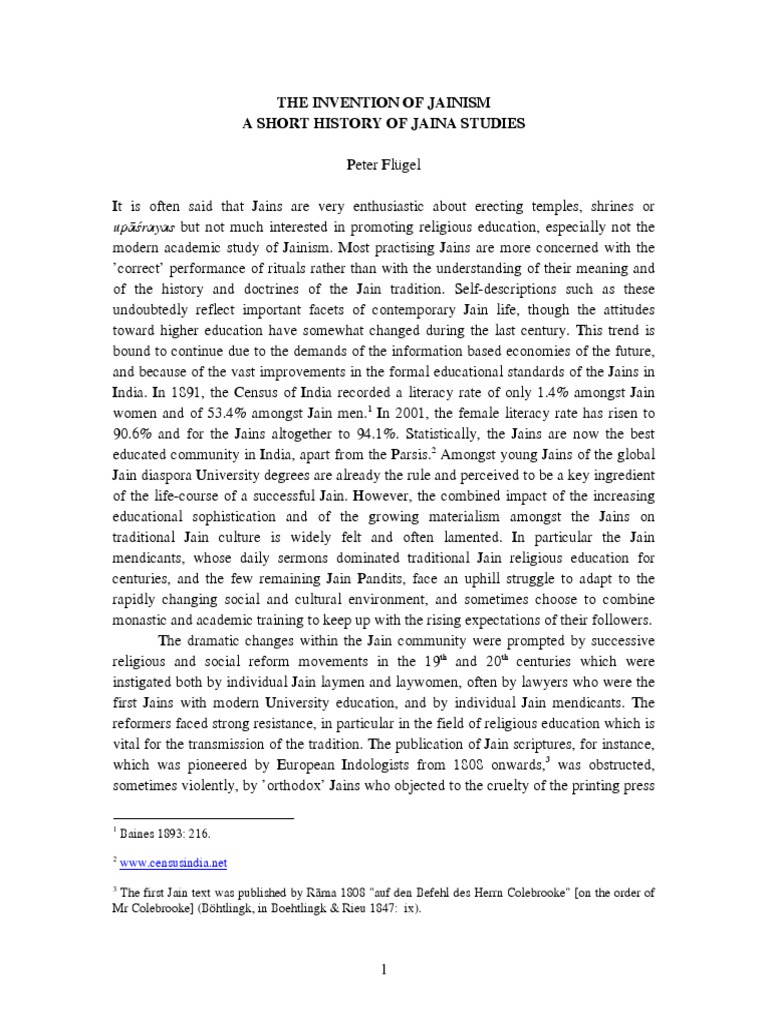 Jainism: Evolution and Education | PDF | Asceticism | Indian Religions
