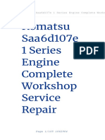 Komatsu Saa6d107e 1 Series Engine Complete Workshop Service Repair Manual PDF