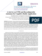 A Survey On Uwb and Reconfigurableantennas For Cognitive Radio Application PDF