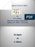 Six Sigma Green Belt: D. P. Sudame Black Belt, Six Sigma, Management Institute, of Dr. Mikel J. Harry USA