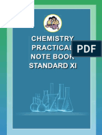 (Agm'Zemó Àmë' (JH$ ZM - XDHR B'Îmm 11 DR) Chemistry Practical Notebook Standard Xi