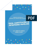 CONSTITUCIÓN DE PATRIMONIO FAMILIAR - Clase 21.04.2020