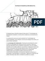 Las 10 Estrategias de Manipulación Mediatica