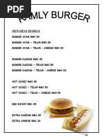 Menu Loaf Adam | PDF | Drink | Coffee