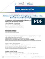 Wellness Resource List PDF