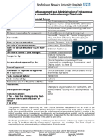 Management and Administration of Intravenous Iron in Adults Under The Gastroenterology Directorate CA5180 v2