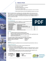 Weighing Guide - Balance Check: Test Points