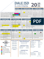 Harlandale ISD 2020 2021 District Calendar FINAL As of July 21 2020 PDF