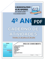 Caderno de Atividades de Julho - 4º Anos PDF