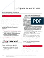 DU Philosophie Pratique de L'éducation Et de La Formation PDF