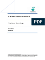 Petronas Technical Standards: Piping Classes - Basis of Design