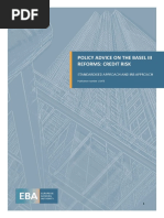 Implementation of The Standardised Approach For Credit Risk: Key ...
