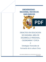 Didactica en Educacion Secundaria N°2 Unmsm