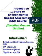 An Introduction Lecture To Environmental Impact Assessment (EIA) Course