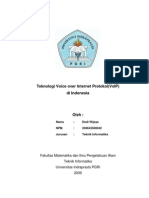 Download Makalah Jaringan Komputer - Teknologi Voice Over Internet Protokol VoIP by Junaedi Pratama SN46994016 doc pdf
