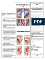 FOLLETO CEPILLADO DIENTES y PREVENCIÓN INFECCIONES - PARTE 2 PLEGLABLE