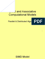 SIMD and Associative Models for Parallel Computing