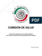 Comisión de Salud-Propuesta de Audiencia Pública de Cannabis en México