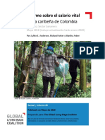 Informe Sobre Salario Vital Costa Caribeña Colombiana