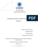 La Educación Parvularia y el silencio frente al Desarrollo