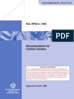 ISA-RP60.4-1990: Documentation For Control Centers