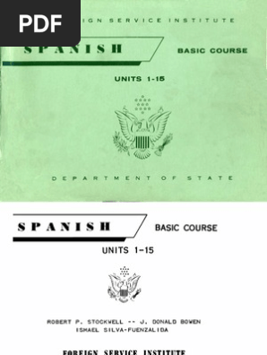 Fsi Spanish Basic Course Volume1 Student Text | PDF | English 