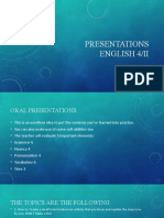 Presentations English 4II