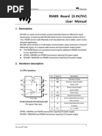 RS485 Board (3.3V/5V) User Manual: 1. Description