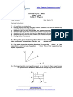 physics 2011 model test paper for 12th  cbse