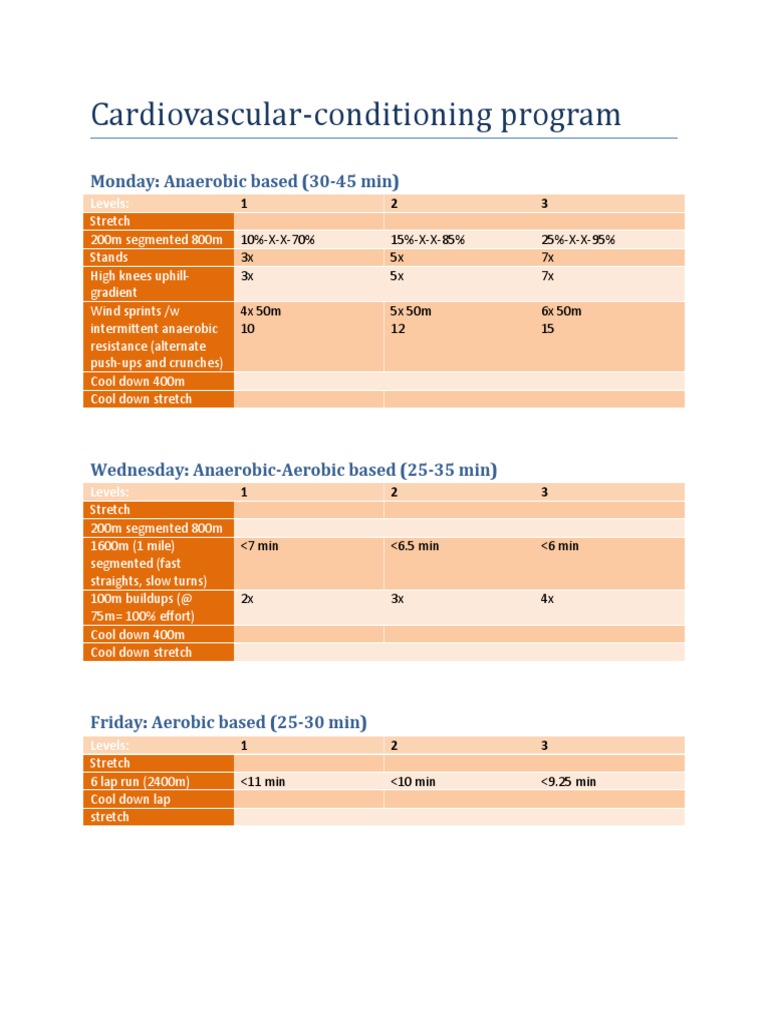 Cardiovascular-Condition Program | PDF | Science & Mathematics