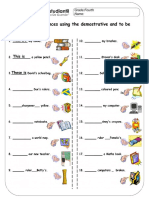 Demostrative Worksheet