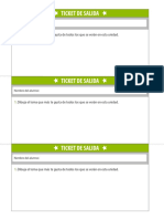 TICKETS DE SALIDA Primero Basico Ciencias Aptus