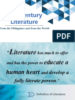 21st Century Literature: From The Philippines and From The World