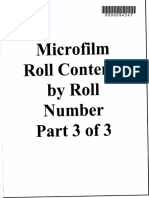 Microfilm: Roll Contents