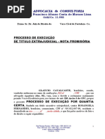 AÇÃO DE EXECUÇÃO NOTA PROMISSÓRIA
