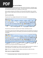 Keyboard Shortcuts and The Ribbon: How To Use Key Tips