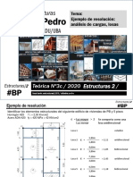 T3c-Cat. Pedro - Estructuras 2-2019-Ejemplo de Resolución Análisis de Cargas, Losa