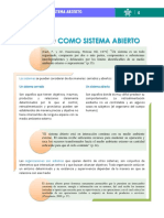 La Organización o Negocio Como Sistema Abierto PDF