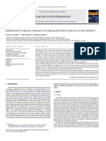 Randomized Response Estimates For Doping and Illicit Drug Use in Elite Athletes